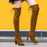 Women Stretch Faux Suede Thigh High Boots Sexy Fashion Over the Knee Boots