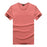 Men's V-neck Slim Fit Pure Cotton T-shirt Fashion Short Sleeve T shirt