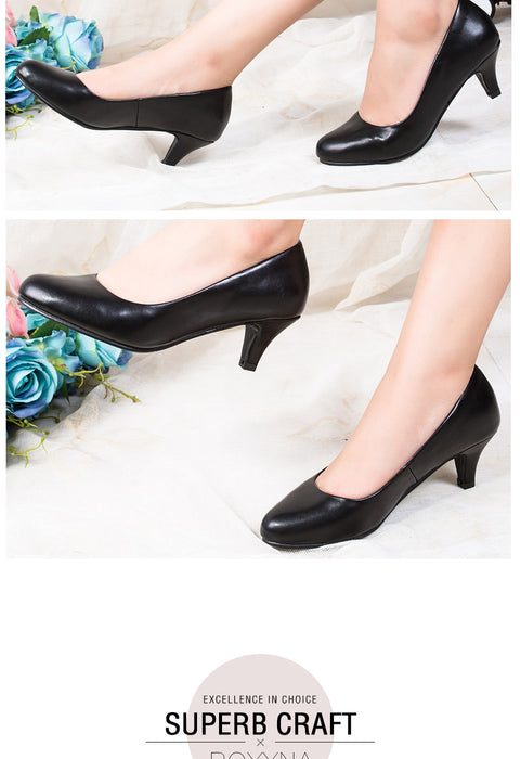 New Styles Pumps Fashion Sexy Round Toe Sweet Colorful Soft Women Shoes