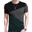 Round Collar Men Short Sleeve Contrast Color Fitness Slim Fit Casual T-shirts