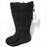 Snow platform patent leather high quality tassel footwear cotton mid calf winter boots