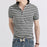 Men's Polo Business Casual Breathable White Striped Short Sleeve T-Shirt
