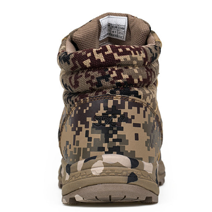 Tactical Men Camouflage Warm Cotton Army Trainer Footwear Military Ankle Boots