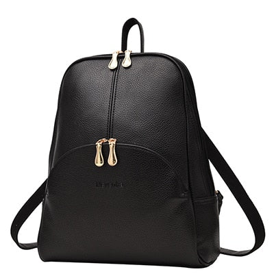 Women  Leather Backpacks Softback Bags