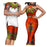 African Print Men Top and Pants Sets for Couple Clothing
