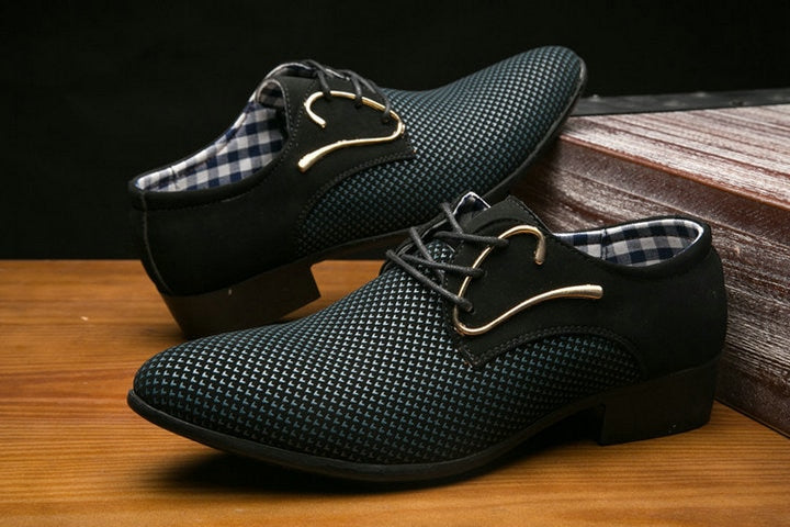 Mens Pointed toe Oxfords business fashion shoes