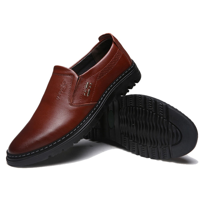 Genuine Leather Men fashion Men Casual Brand Shoes