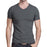 O,V-neck short sleeved cotton stretch Lycra tight black white slim men's tshirt