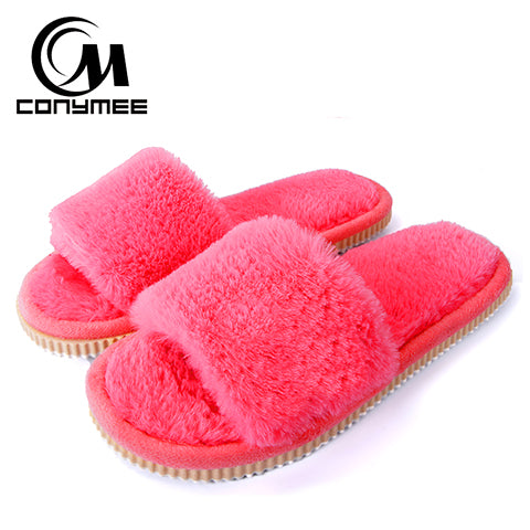 Women Indoor Warm Fluffy Terlik Cotton Shoe