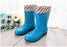 Women Non-slip PVC Waterproof Water Shoes Mid-Calf Rainboots Winter Warm Inserts