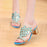 Designer Ladies Slides Slippers Sandals Crystal Peep Toe Middle Heels
