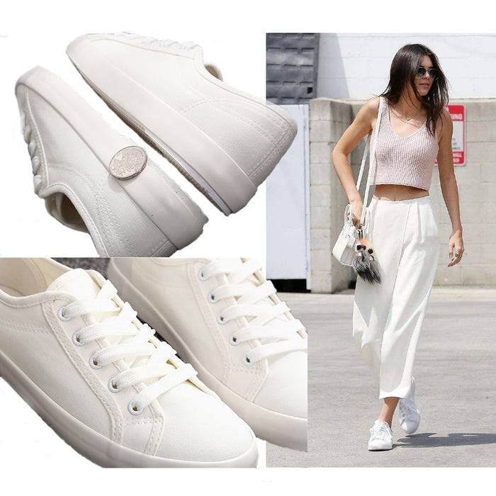 Classic White Sneakers Women Casual Canvas Shoes