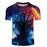 Lion 3D Animal t-shirts Men Top Short Sleeve Camiseta Streatwear