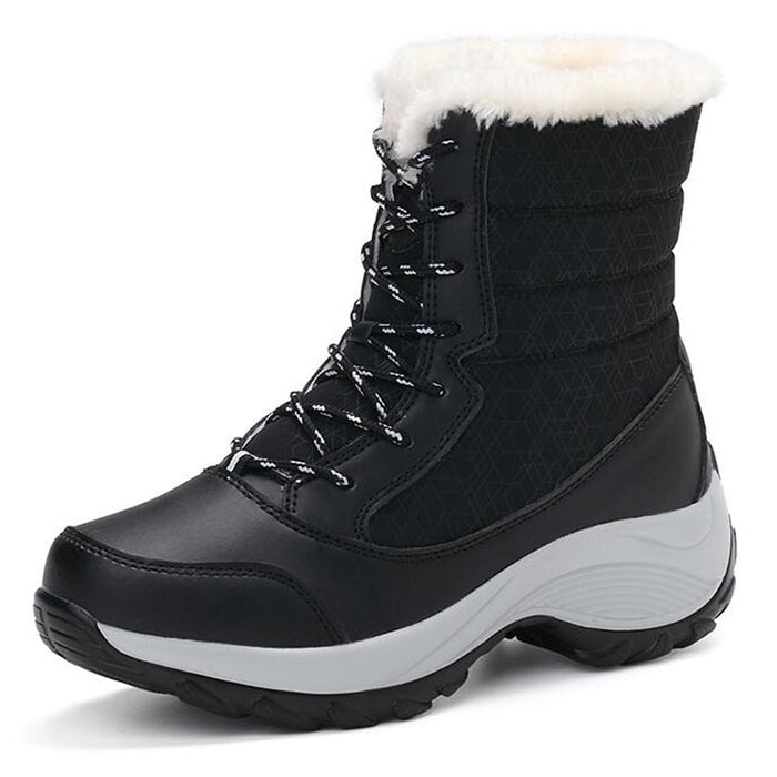 women snow winter warm thick bottom platform waterproof ankle boots