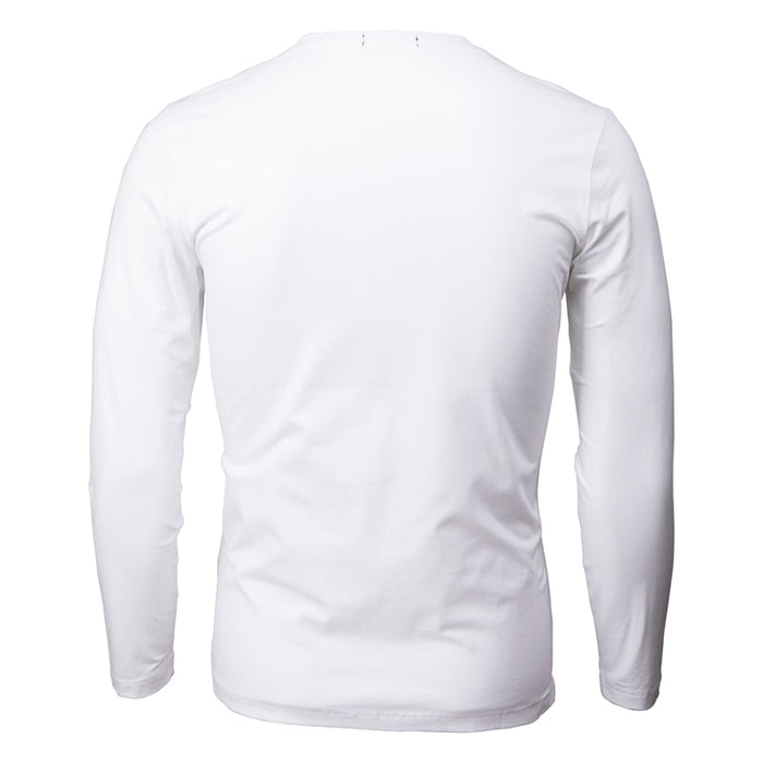 Henry Collar T Shirt Men Brand Soft Pure Cotton Slim Fit Tee Shirts
