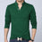 Men Polo shirt Solid Color Long-Sleeve Slim Fit Shirt