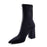 New Lycra Women Boots Pointed Toe Square Heel Shoes Woman Fashion Ankle Boots