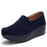 Women Flat Platform Ladies Suede Leather Hollow Casual Shoes