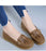 Women Ballet Flats Cut Out Leather Ladies Shoes