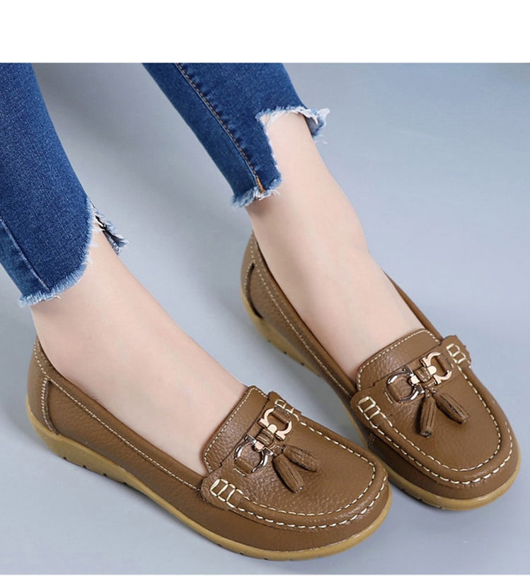 Leather Cut Out Flats main image 0
