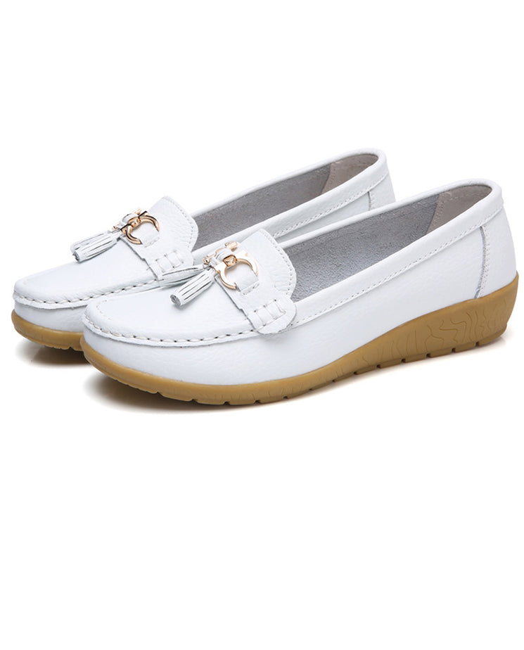 Leather Cut Out Flats main image 1