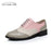 Women genuine leather casual handmade oxford shoes vintage flats shoes