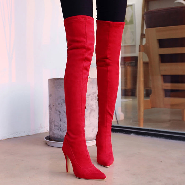 women over the knee boots thin high heels shoes sexy party boots