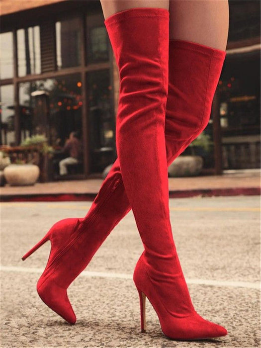 women over the knee boots thin high heels shoes sexy party boots