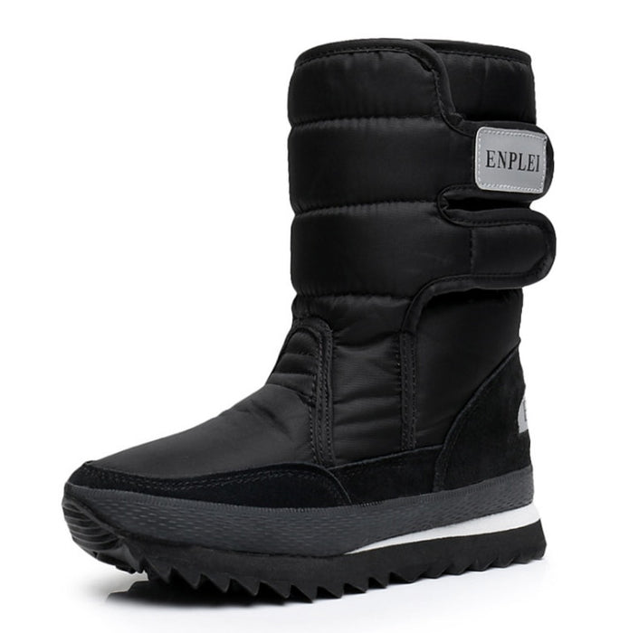 NEW Warm Solid Anti-Slip Snow Women Waterproof Female Winter Thermal Boots