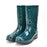 Women Non-slip PVC Waterproof Water Shoes Mid-Calf Rainboots Winter Warm Inserts