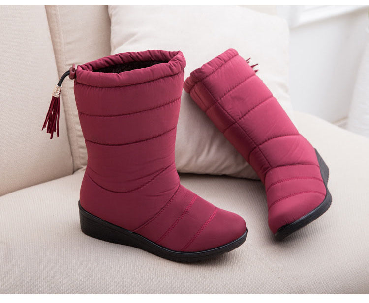 Women's Winter Warm Waterproof Ladies Snow Boots