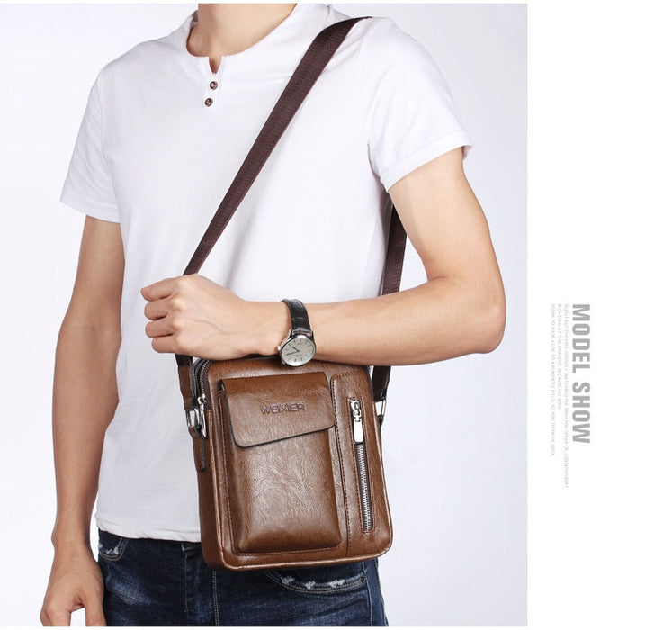 Fashion Men Shoulder  Business Messenger Bags