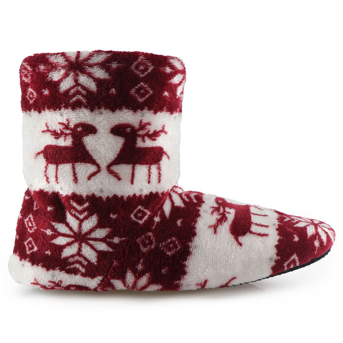 Winter Socks Woman Home Slippers Christmas Elk Indoor Shoes Warm Contton Slipper Plush Insole