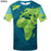 World Map Men Retro Streetwear T-shirt