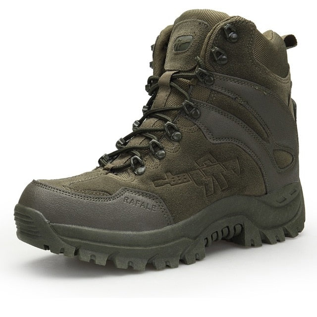 Winter/Autumn Men Military Leather Special Force Tactical Desert Combat Outdoor Shoes Snow Boots