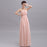 Beauty Long Chiffon Blush Pink Bridesmaid Dresses