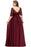 Floor Length Lace Plus Size Bridesmaid Dress