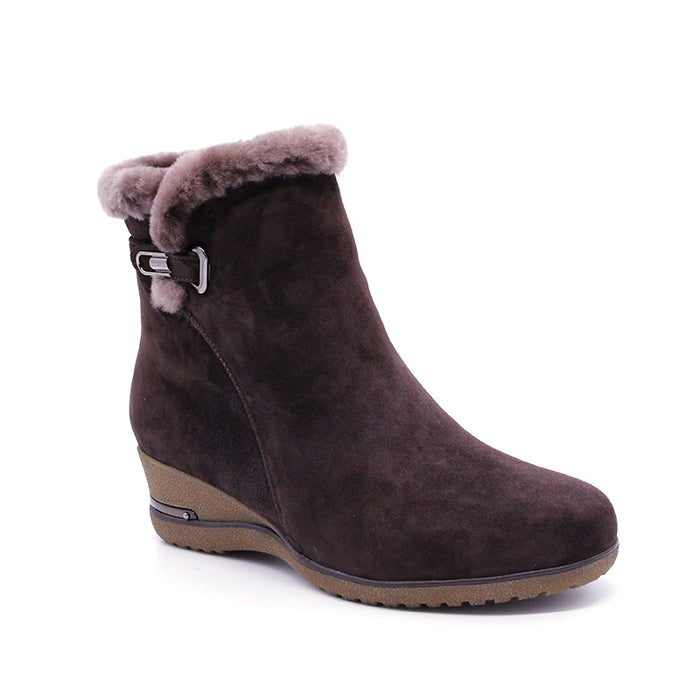 New Winter Sheep Suede Women's Shoes Wool Fur Plush Ankle Boots