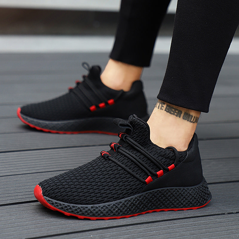 Men's Breathable Casual Fashion Ultra Boost Lace up Wear-resistant Sneakers