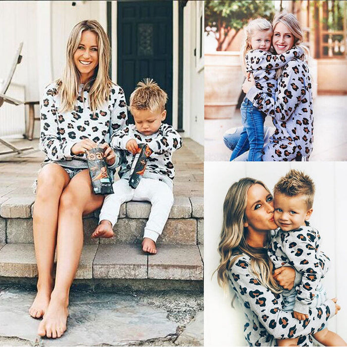 Mother&Daughter Family Matching Women Girl Boys Fashion Sweatshirt