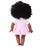 African Girl Handmade Silicone Vinyl Adorable Lifelike Baby Doll 35CM