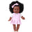 African Girl Handmade Silicone Vinyl Adorable Lifelike Baby Doll 35CM