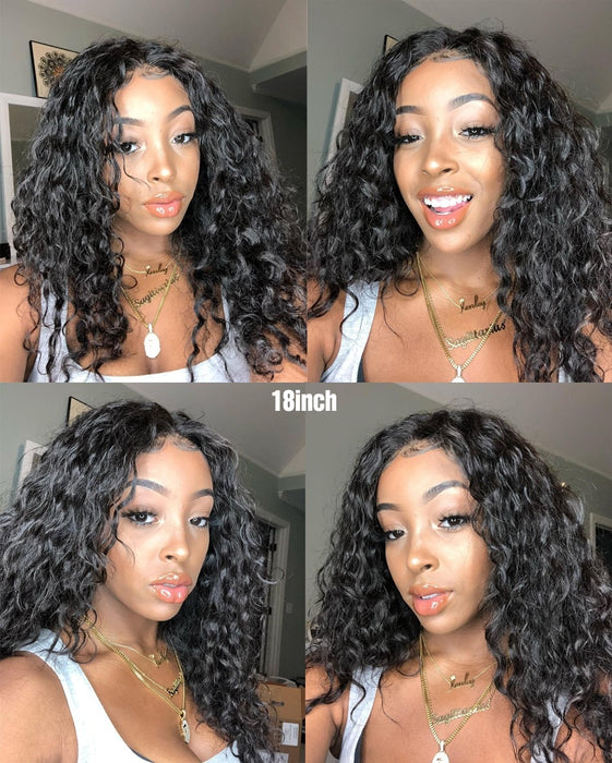 Short Curly Lace Frontal Human Hair 13x6 Lace Front Wigs With Baby Hair