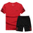 Men Two Pieces Short Sleeve T-shirt & Shorts Sets